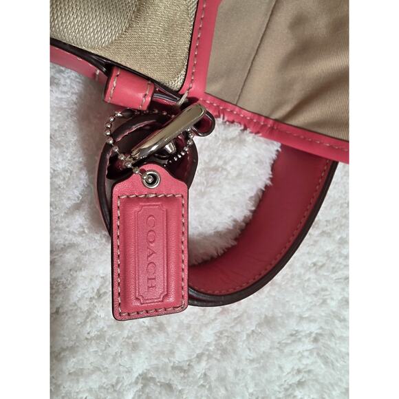 Coach 2010 Signature C Canvas Turnlock Flap Crossbody with Matching Wallet - Picture 8 of 14